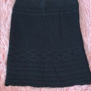 Black Knitted skirt